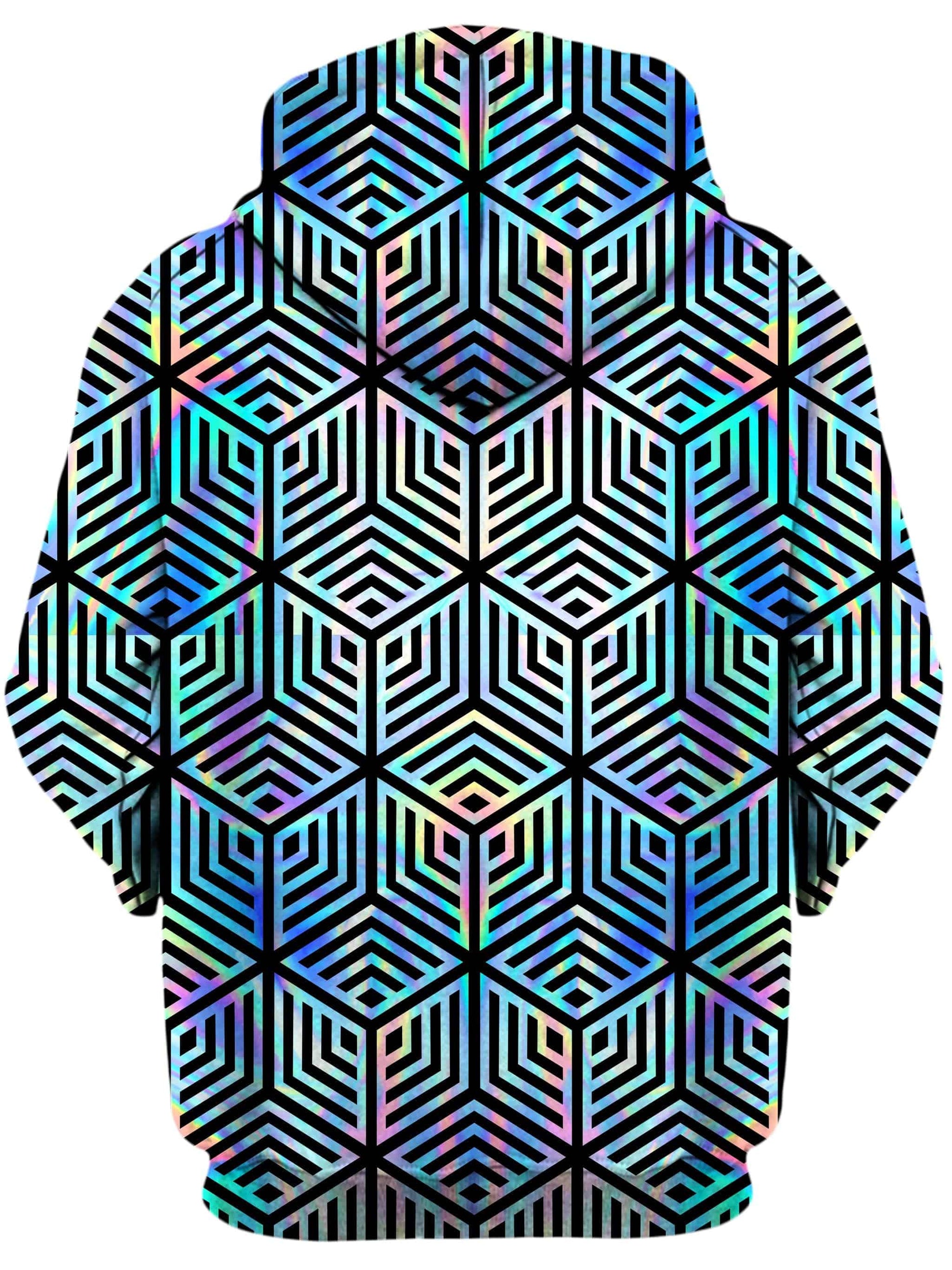 Holographic Hexagon Unisex Zip-Up Hoodie, Noctum X Truth, | iEDM