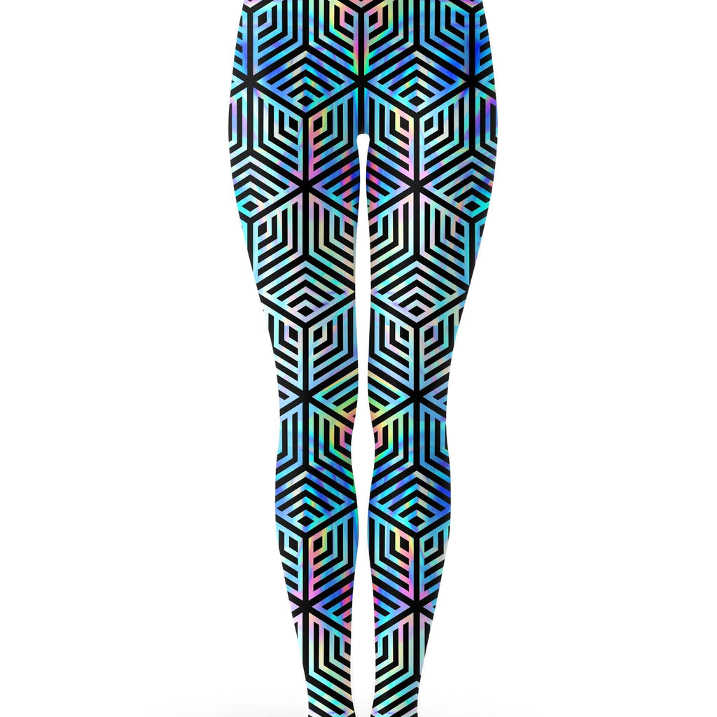 Holographic Hexagon Zip-Up Hoodie and Leggings Combo, Noctum X Truth, | iEDM
