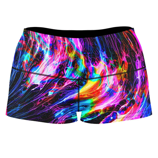 Hyperspace High-Waisted Women's Shorts, Noctum X Truth, | iEDM