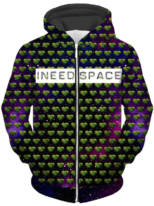 I Need Space Unisex Zip-Up Hoodie, Noctum X Truth, | iEDM