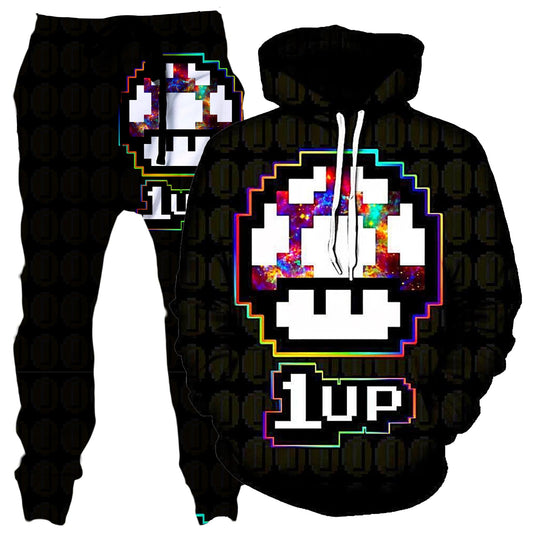 Level Up Mushroom Hoodie and Joggers Combo, Noctum X Truth, | iEDM