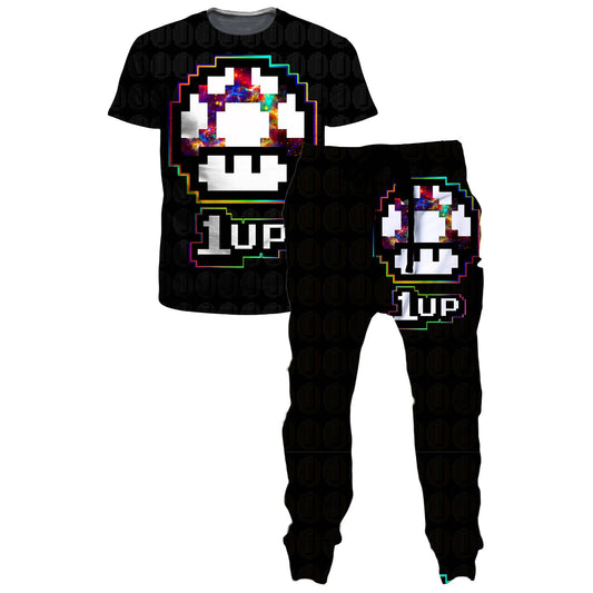 Level Up Mushroom T-Shirt and Joggers Combo, Noctum X Truth, | iEDM