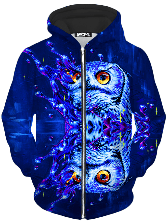 Lucid Owl Unisex Zip-Up Hoodie, Noctum X Truth, | iEDM