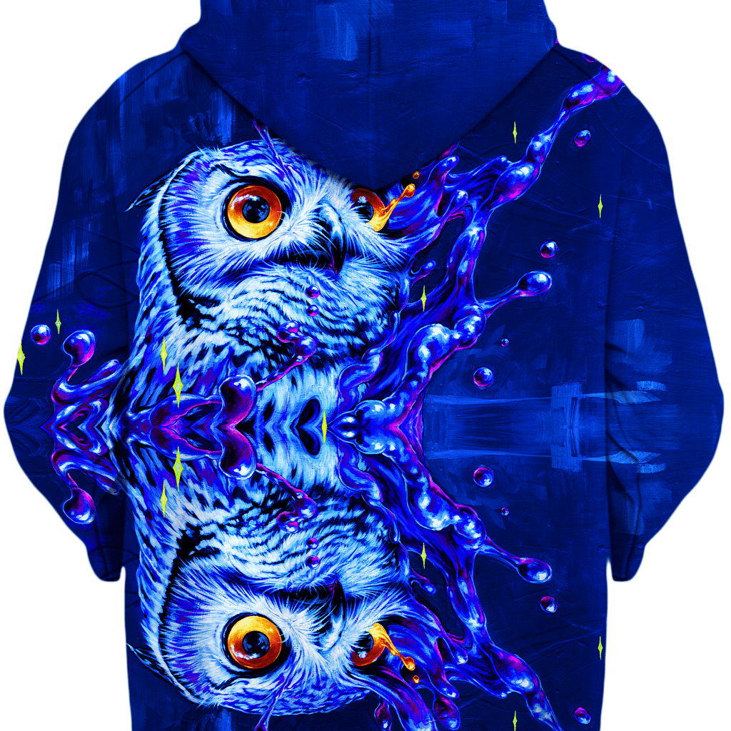 Lucid Owl Unisex Zip-Up Hoodie, Noctum X Truth, | iEDM