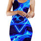 Portal Home Blue Bodycon Mini Dress, Noctum X Truth, | iEDM