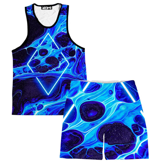 Portal Home Blue Men's Tank and Shorts Combo, Noctum X Truth, | iEDM