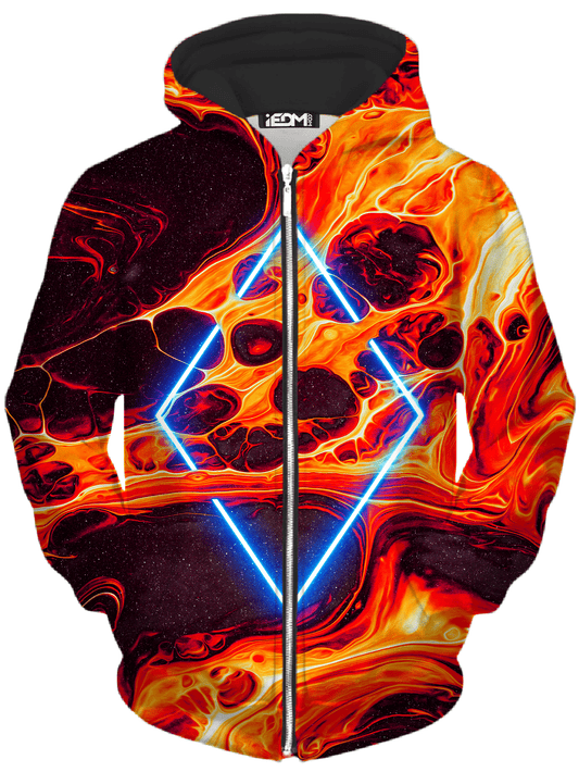 Portal Home Orange Unisex Zip-Up Hoodie, Noctum X Truth, | iEDM
