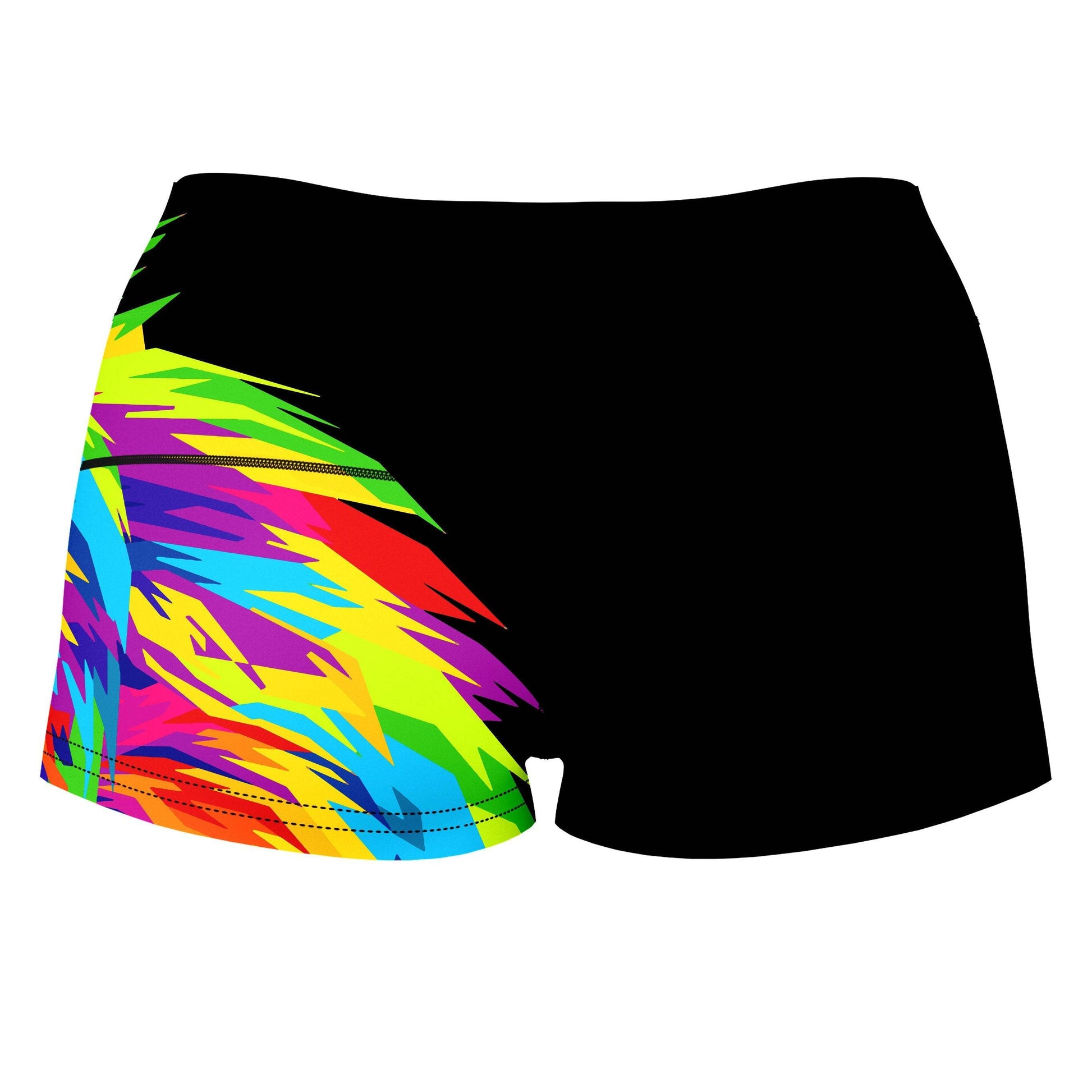 Psychedelic Lion High-Waisted Women's Shorts, Noctum X Truth, | iEDM