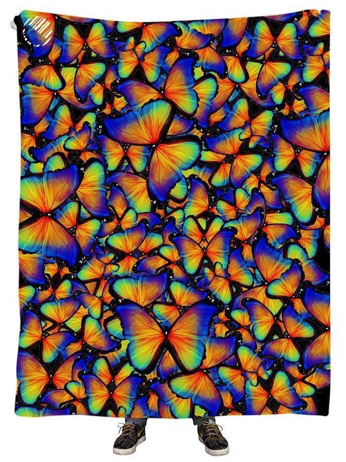 Rainbow Fly Plush Blanket, Noctum X Truth, | iEDM