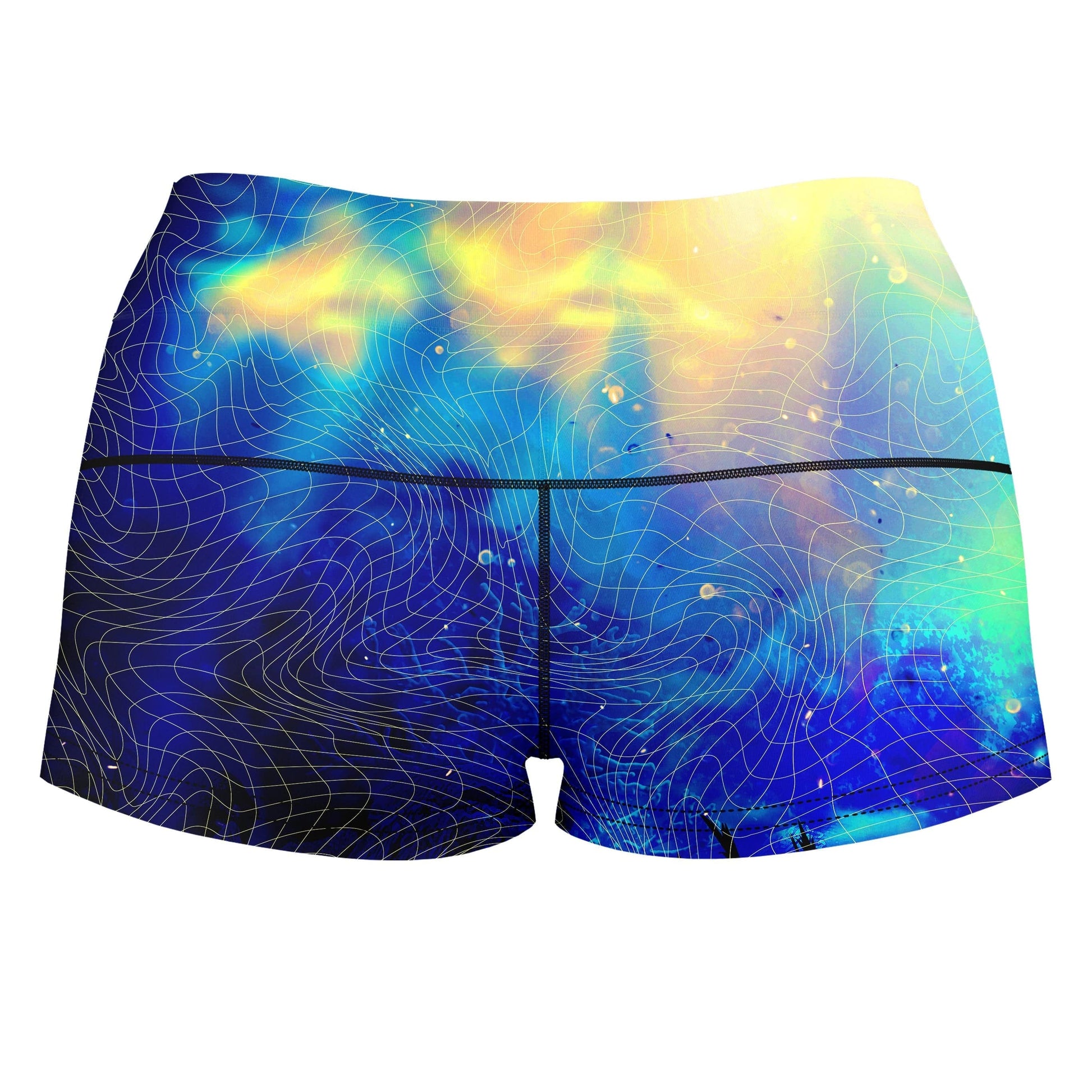 Sonar Expedition High-Waisted Women's Shorts, Noctum X Truth, | iEDM