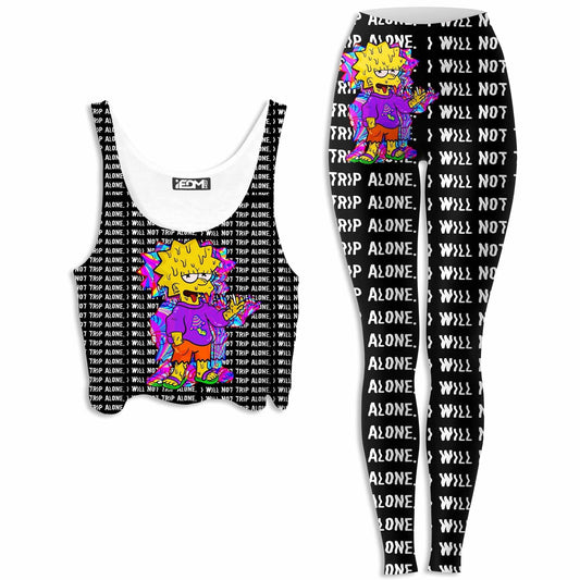 Tripping with Her Crop Top and Leggings Combo, Noctum X Truth, | iEDM