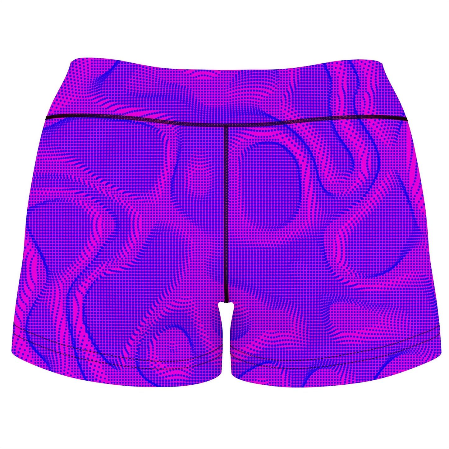 Wild Berry Halftone High-Waisted Women's Shorts, Noctum X Truth, | iEDM