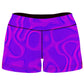 Wild Berry Halftone High-Waisted Women's Shorts, Noctum X Truth, | iEDM