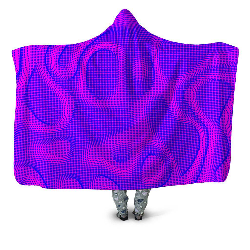 Wild Berry Halftone Hooded Blanket, Noctum X Truth, | iEDM