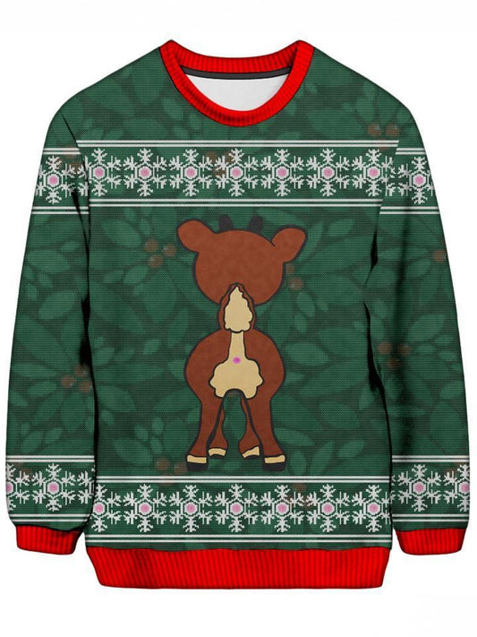 Noctum X Truth Wrong Way Rudolph Ugly Sweatshirt - iEDM