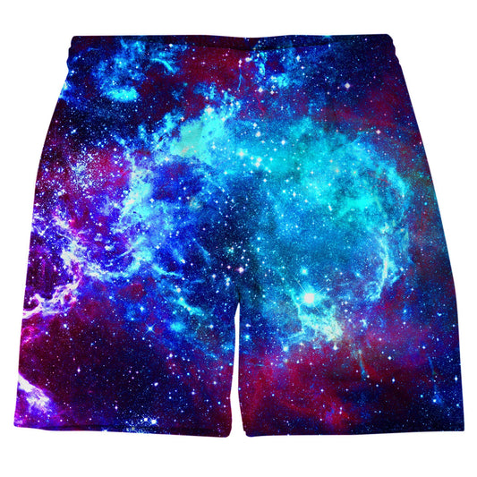 Blue Galaxy Weekend Shorts, On Cue Apparel, | iEDM