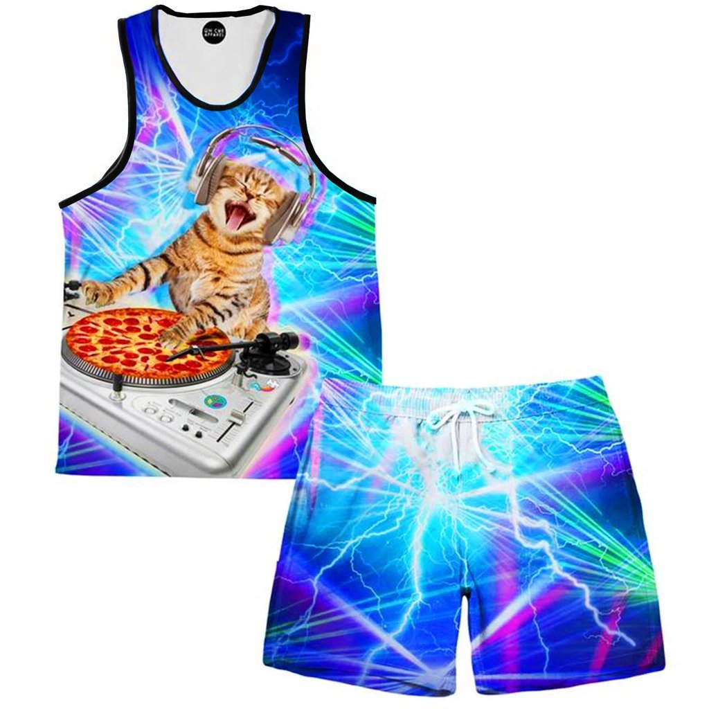 DJ Paws Tank and Shorts Combo, On Cue Apparel, | iEDM