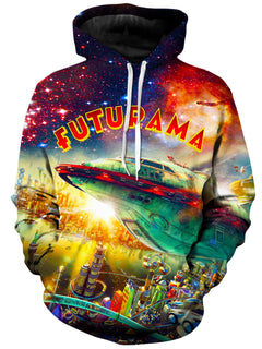 On Cue Apparel - Futurama City Unisex Hoodie