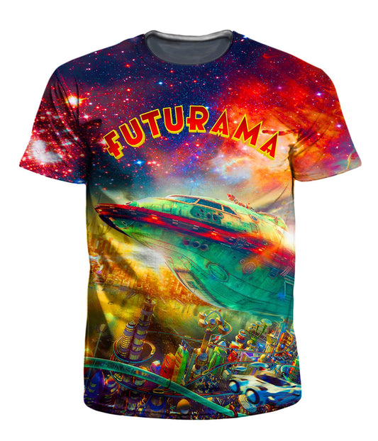 Futurama City Men's T-Shirt, On Cue Apparel, | iEDM