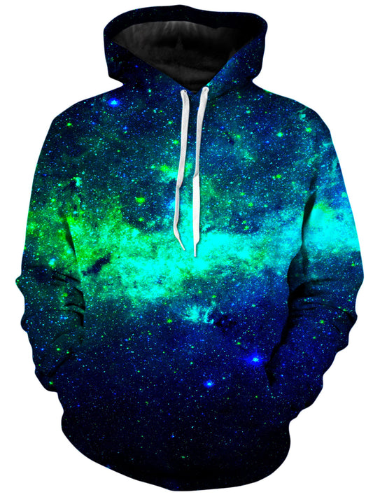 Green Galaxy Unisex Hoodie, On Cue Apparel, | iEDM