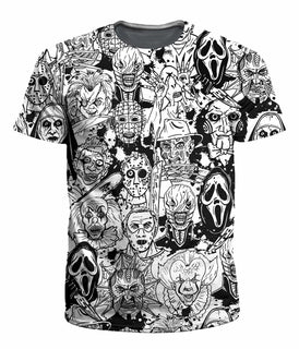 On Cue Apparel - Horror Villains Men's T-Shirt