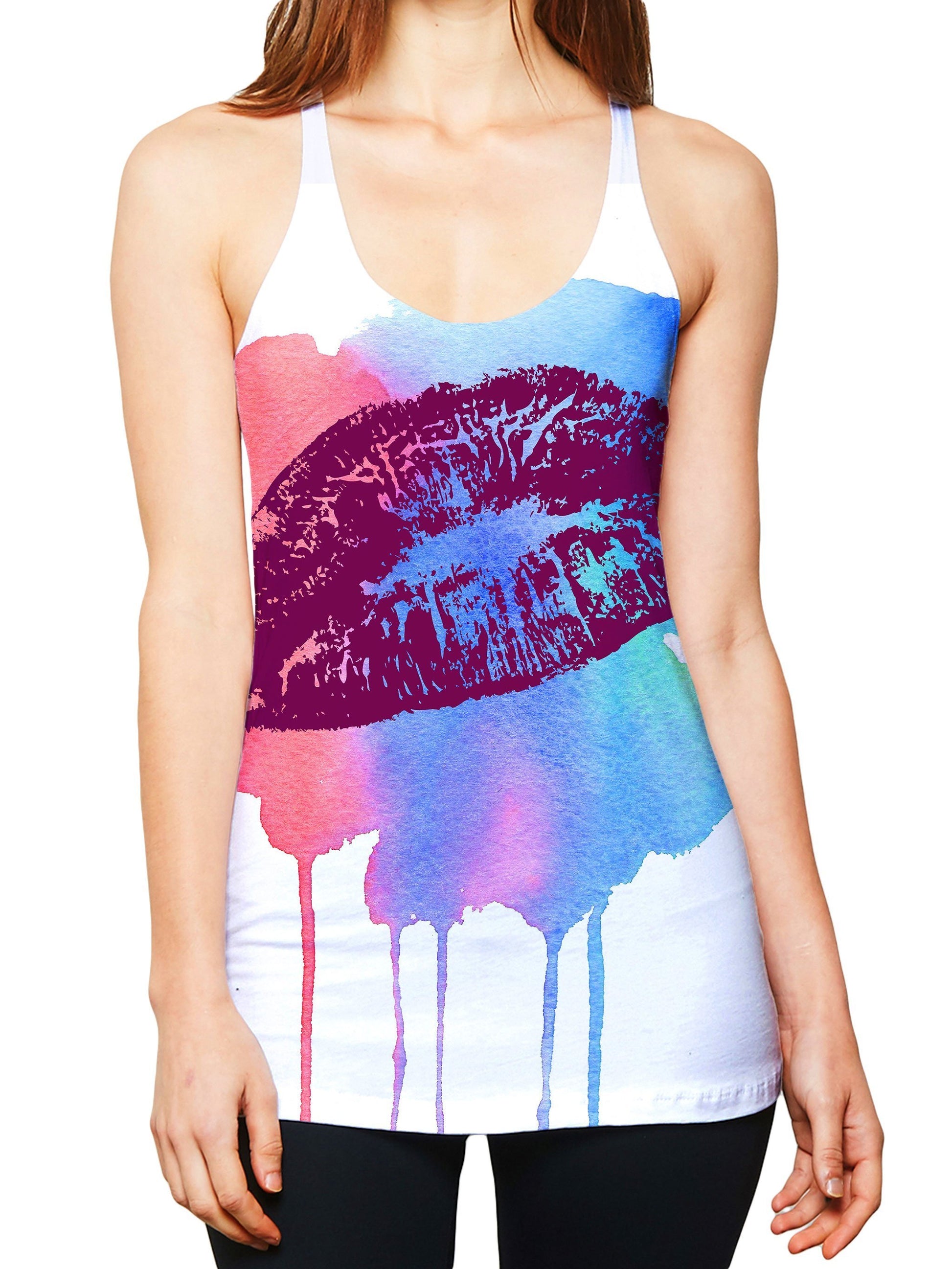 Painted Lips Women's Tank Top, On Cue Apparel, | iEDM