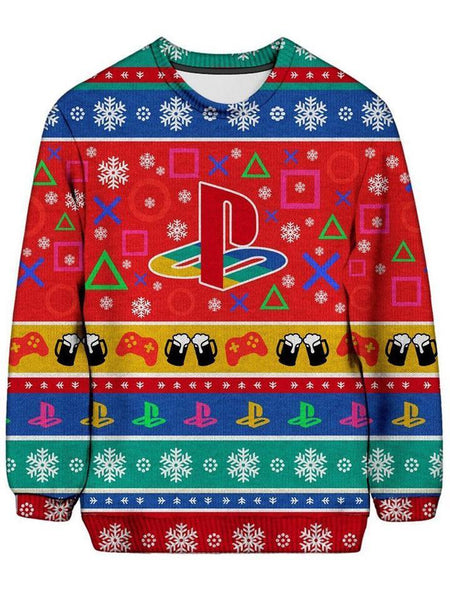 Ugly christmas deals sweater playstation