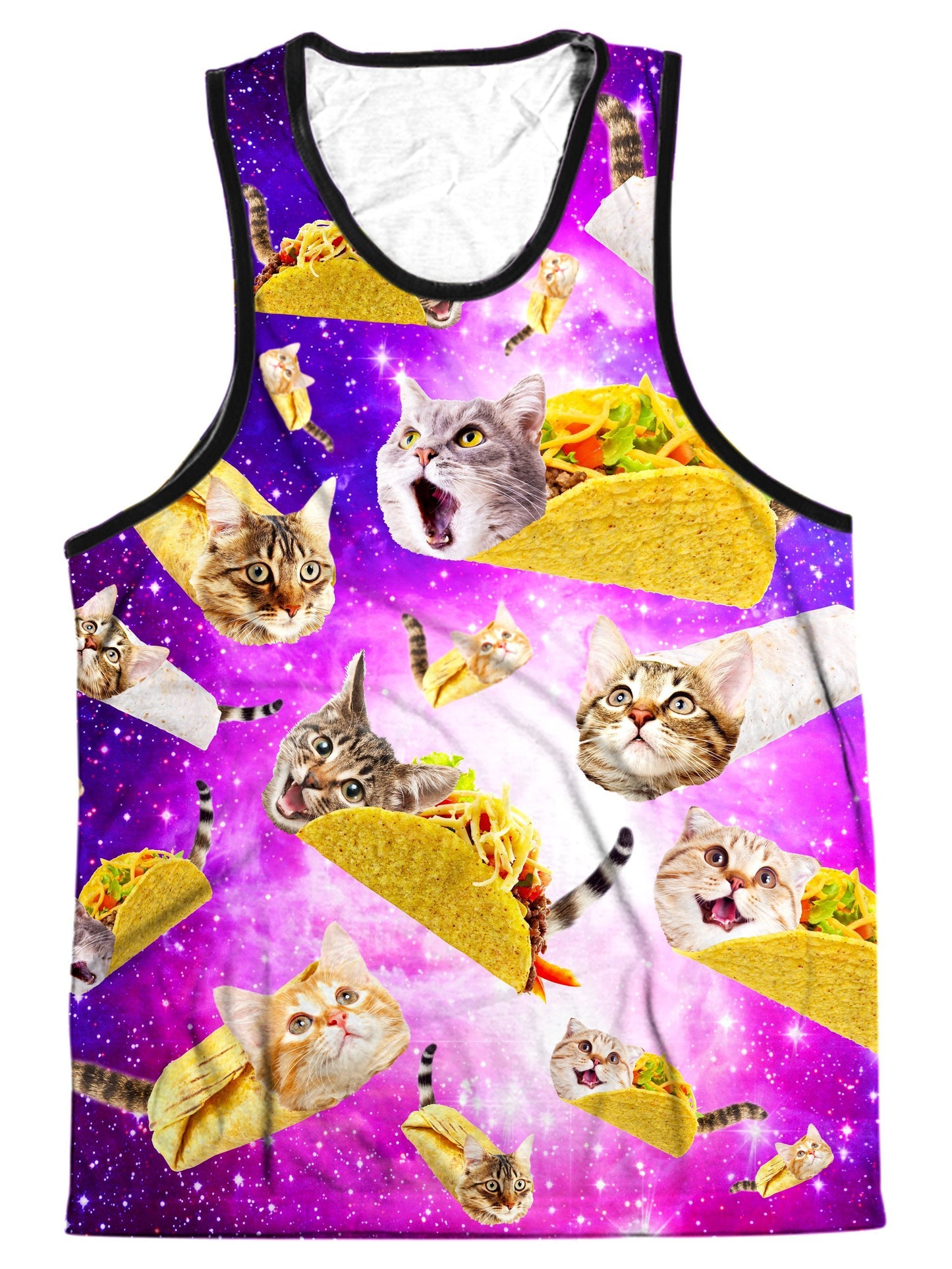Tacos and Cats Purple Men's Tank, On Cue Apparel, | iEDM