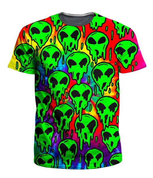 Trippy Green Martian Men's T-Shirt, On Cue Apparel, | iEDM