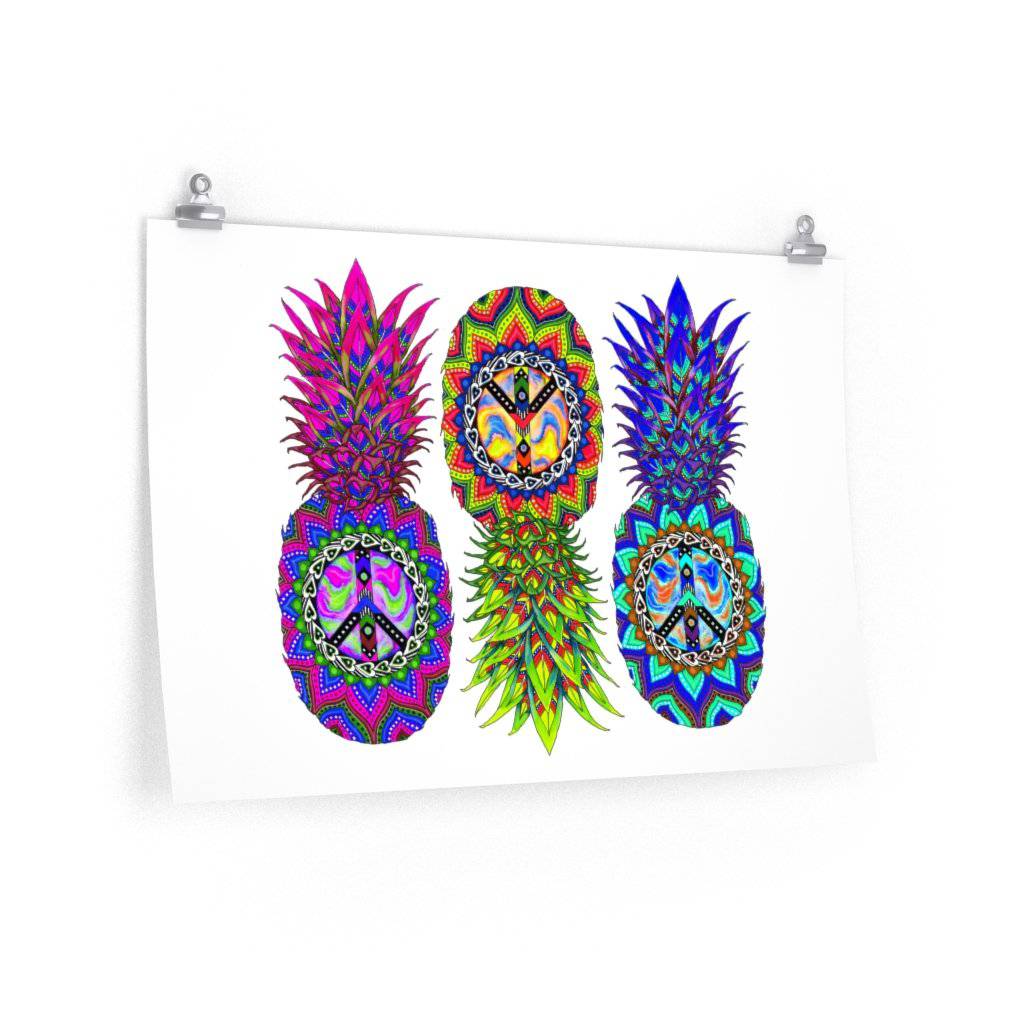 Ananas Trio Premium Matte Horizontal Poster, Poster, | iEDM