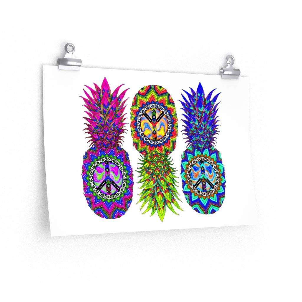 Ananas Trio Premium Matte Horizontal Poster, Poster, | iEDM