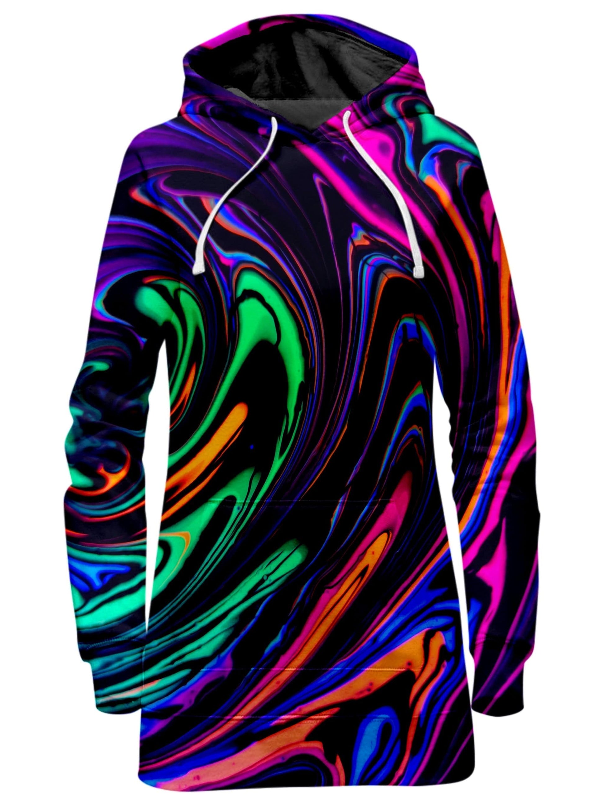 Cosmic Dream Hoodie Dress, Psychedelic Pourhouse, | iEDM