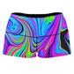 Cosmic Flow High-Waisted Women's Shorts, Psychedelic Pourhouse, | iEDM