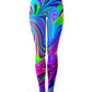 Cosmic Flow Hoodie Dress and Leggings Combo, Psychedelic Pourhouse, | iEDM