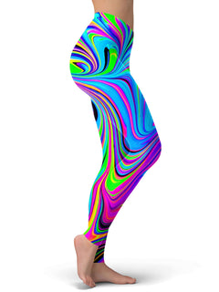 Psychedelic Pourhouse - Cosmic Flow Leggings