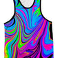Cosmic Flow Men's Tank and Shorts Combo, Psychedelic Pourhouse, | iEDM