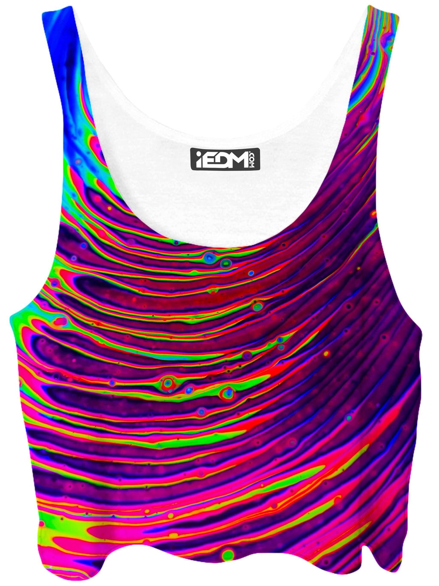 Cosmic Ripples Crop Top, Psychedelic Pourhouse, | iEDM