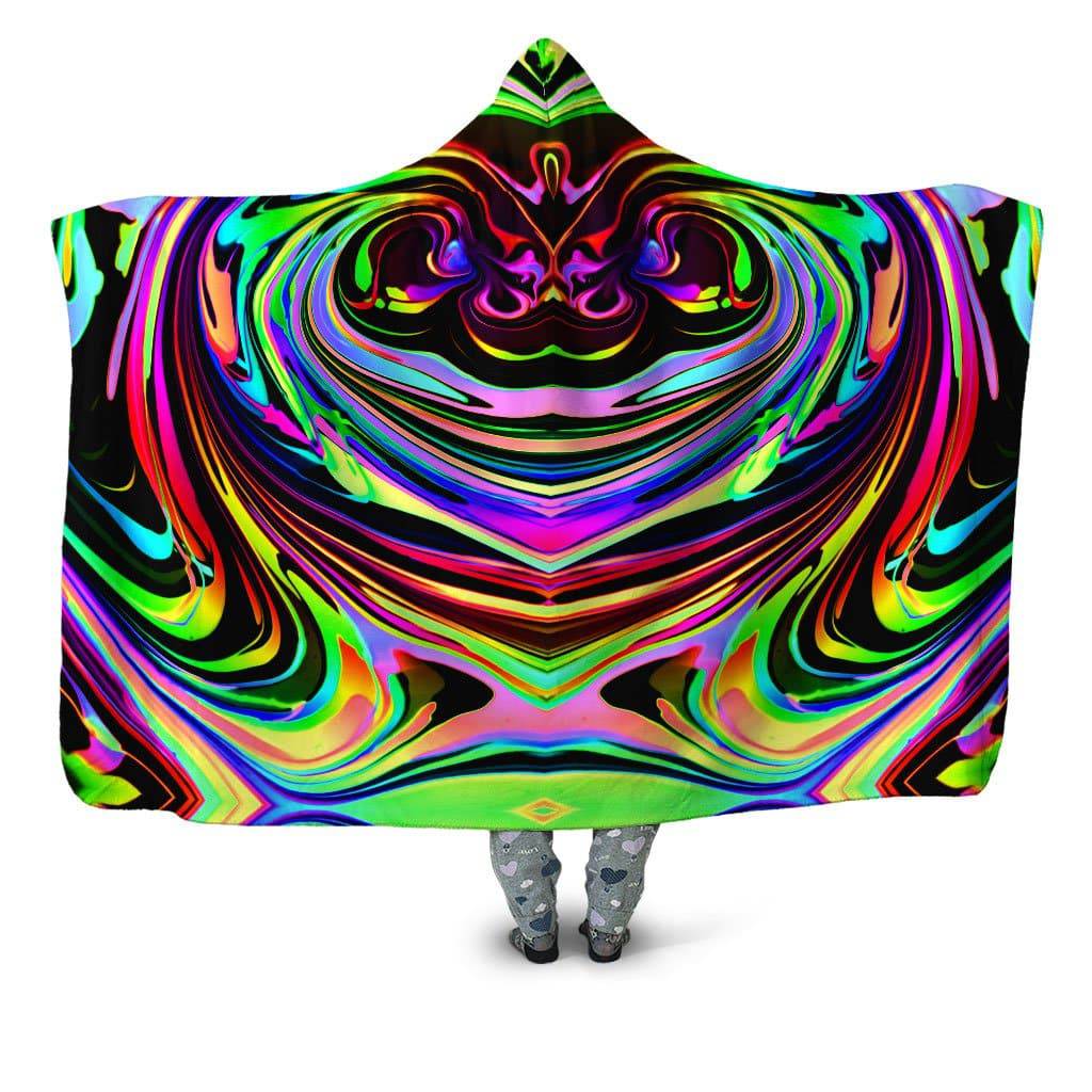 Cosmic Swirl Hooded Blanket, Psychedelic Pourhouse, | iEDM