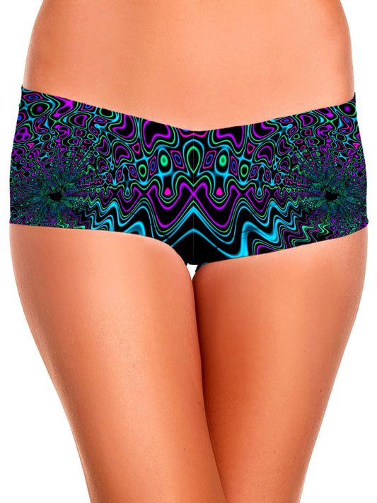 Fractal River Booty Shorts, Psychedelic Pourhouse, | iEDM