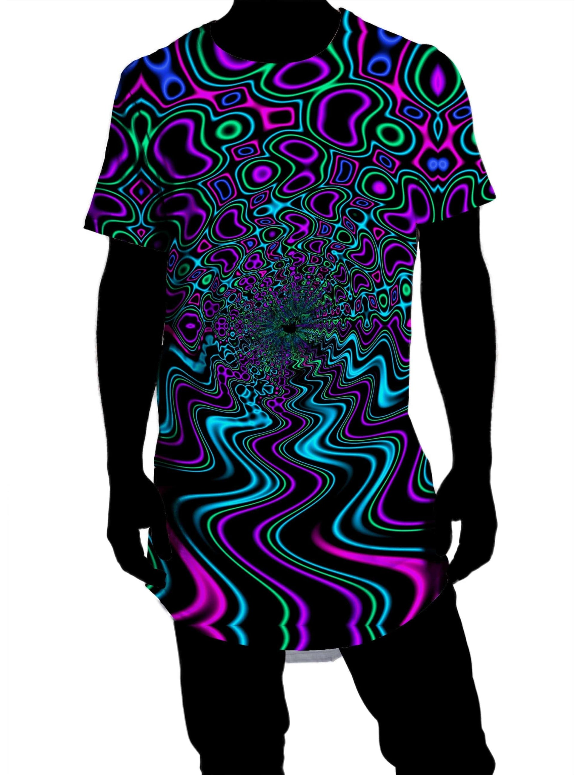 Fractal River Drop Cut Unisex T-Shirt, Psychedelic Pourhouse, | iEDM