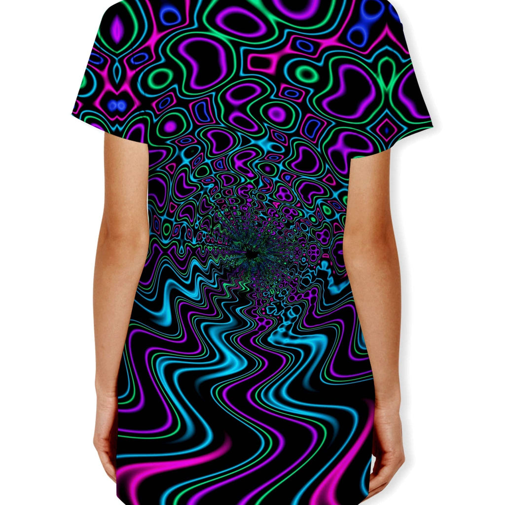 Fractal River Drop Cut Unisex T-Shirt, Psychedelic Pourhouse, | iEDM