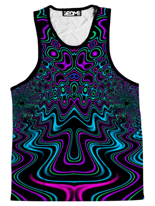 Fractal River Men's Tank, Psychedelic Pourhouse, | iEDM