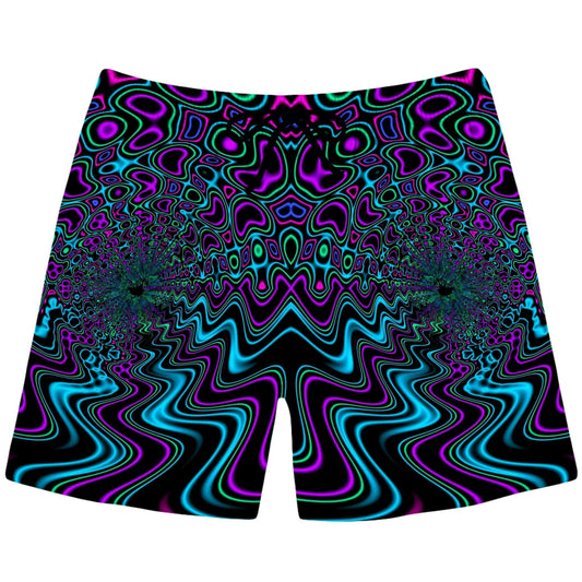 Fractal River Swim Trunks (Ready To Ship), Ready To Ship, | iEDM