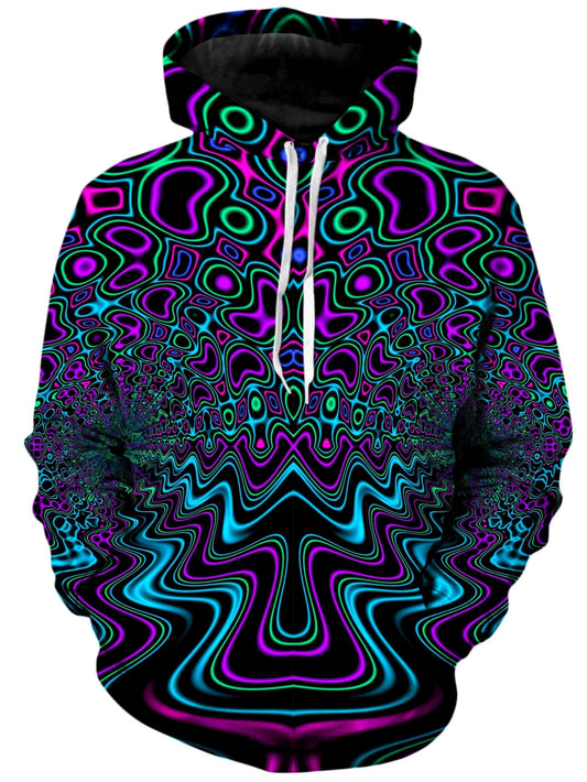 Fractal River Unisex Hoodie (Ready To Ship), Psychedelic Pourhouse, | iEDM