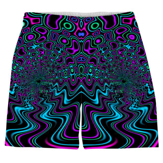Psychedelic Pourhouse - Fractal River Weekend Shorts
