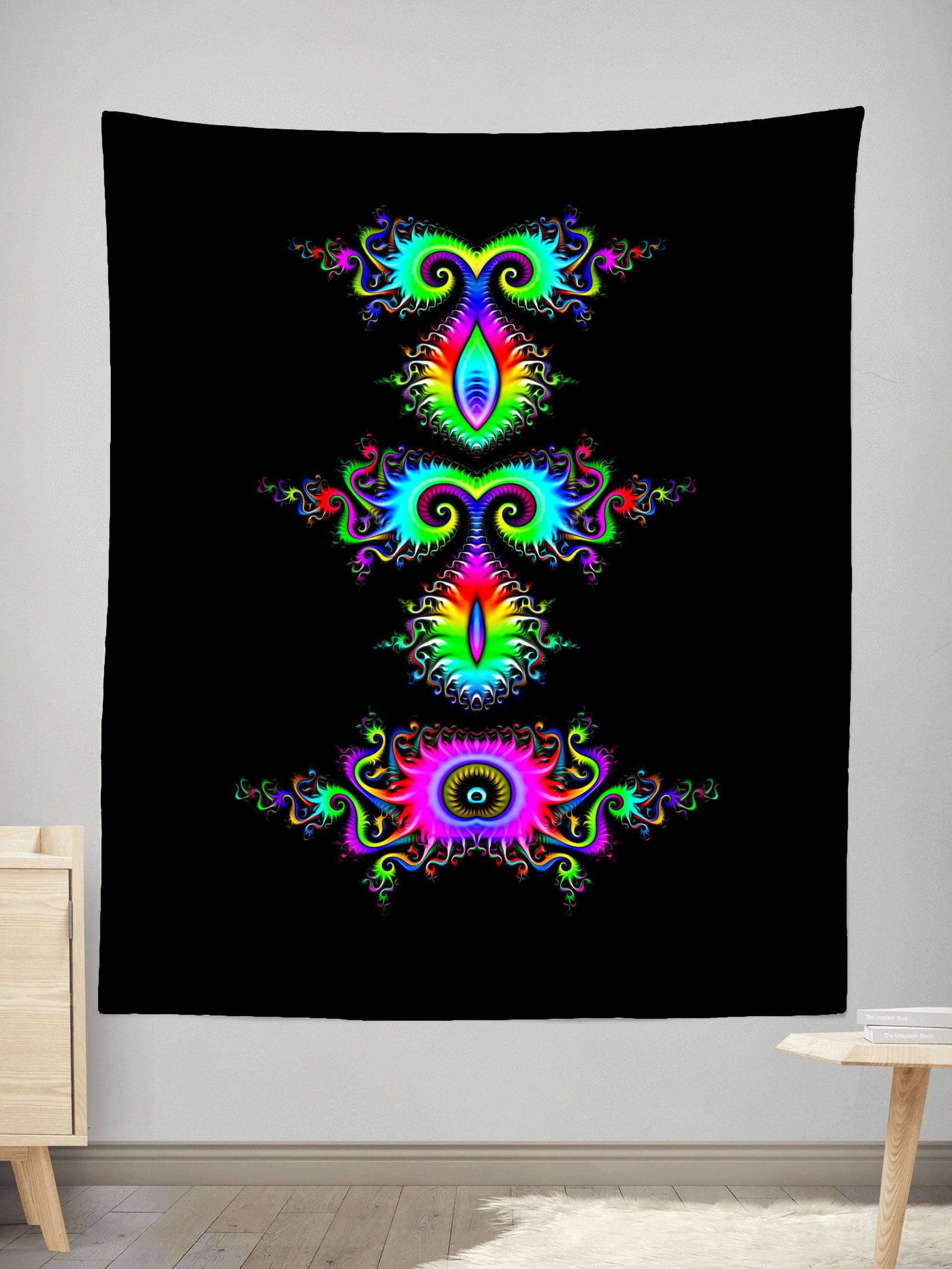 Fractal Totem Tapestry, Psychedelic Pourhouse, | iEDM