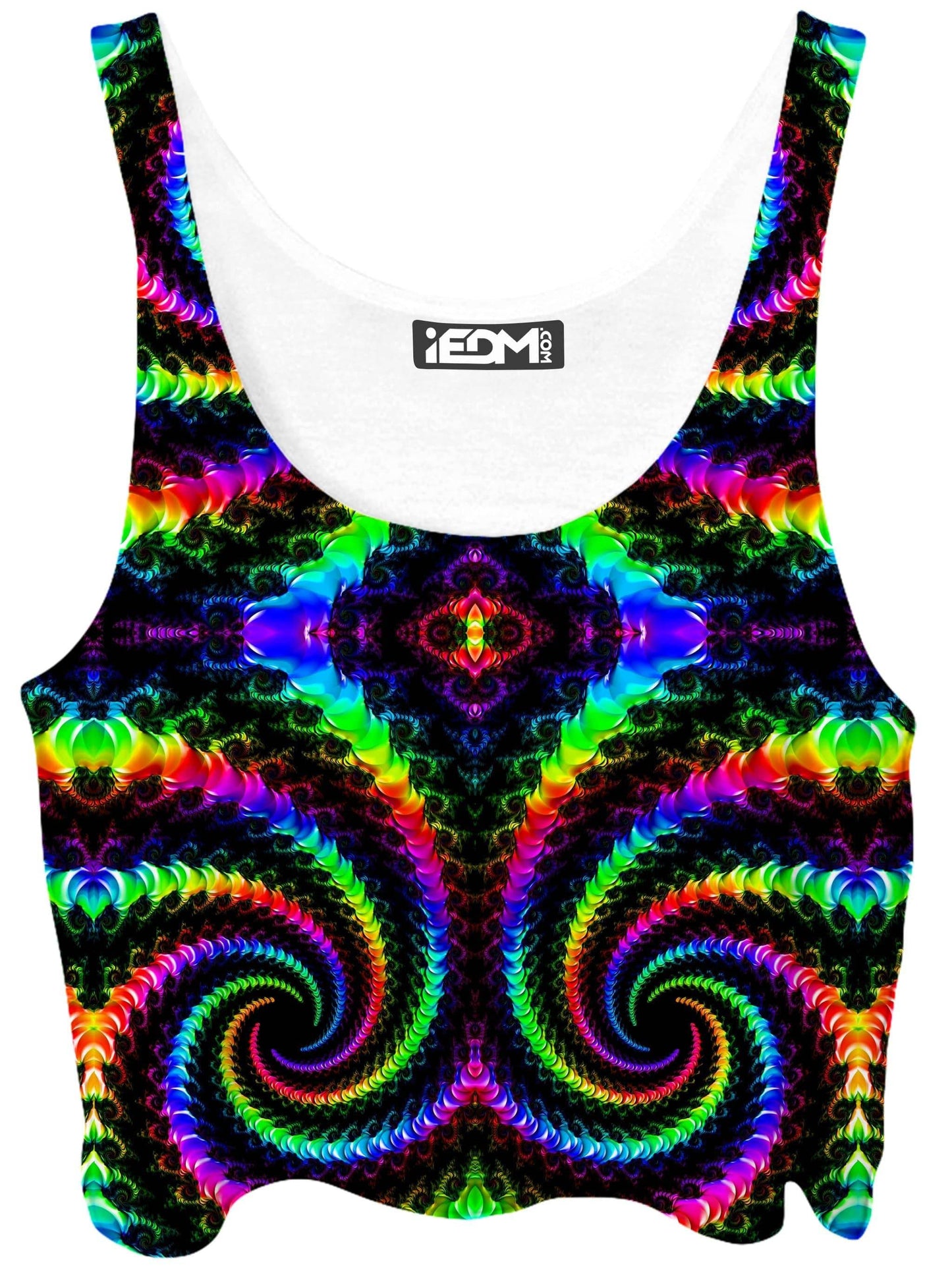 Fractaled Vision Crop Top, Psychedelic Pourhouse, | iEDM