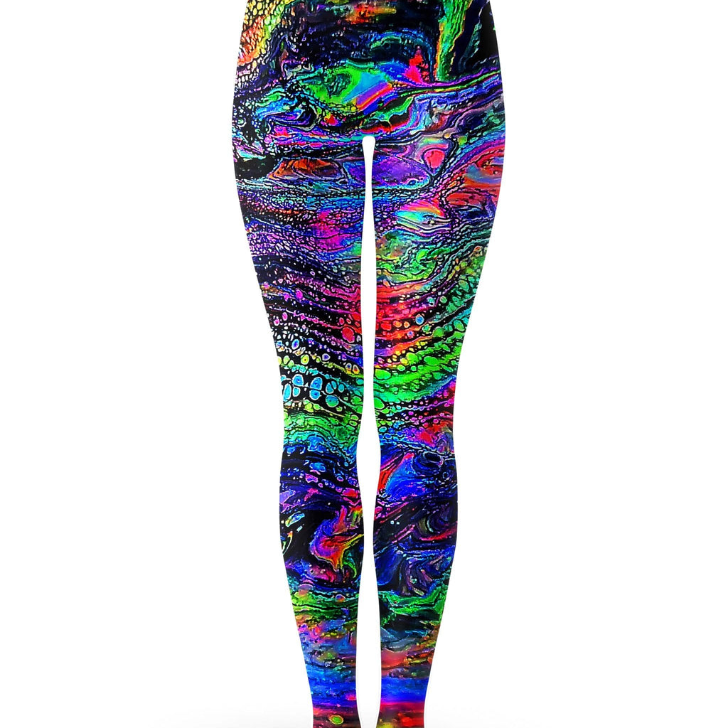 Galactic Drip Crop Top and Leggings Combo, Psychedelic Pourhouse, | iEDM