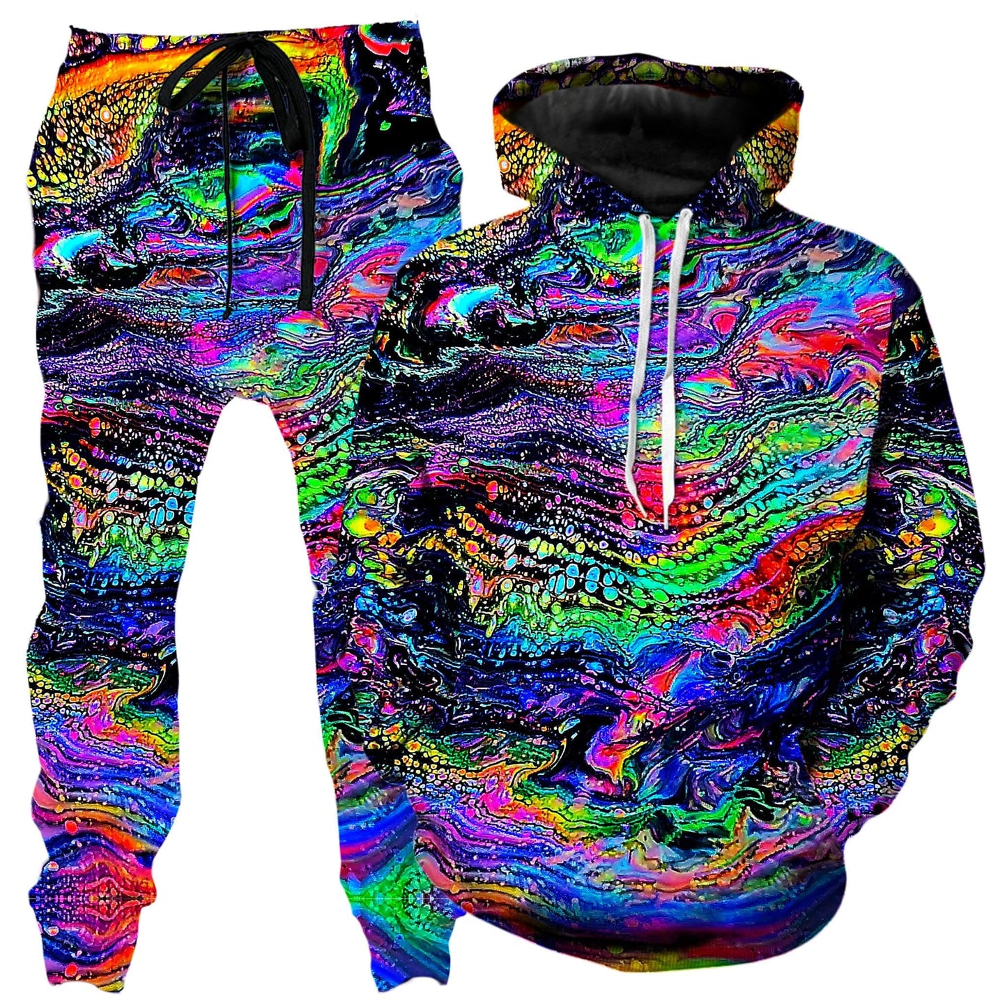 Galactic Drip Hoodie and Joggers Combo, Psychedelic Pourhouse, | iEDM