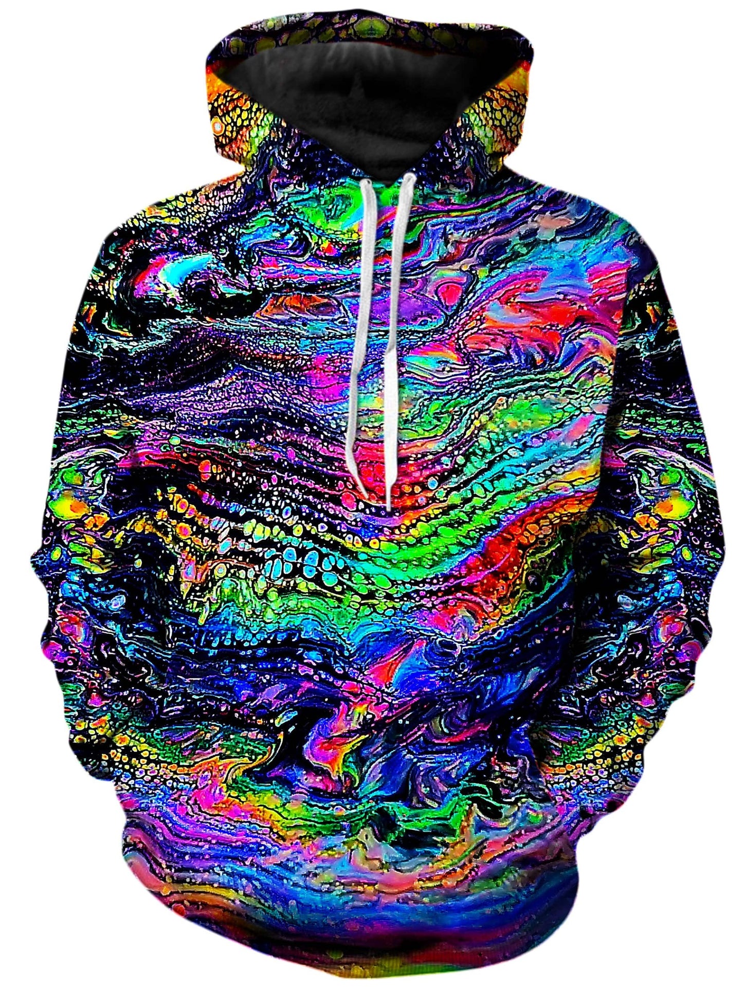 Galactic Drip Hoodie and Joggers with PM 2.5 Face Mask Combo, Psychedelic Pourhouse, | iEDM